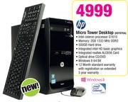 HP Micro Tower Desktop D5T07EA