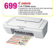 Canon 3-In-1 Printer MG2540
