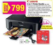 Canon 3-In-1 Printer Bundle MG3540