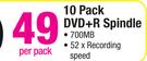 Verbatim 10 Pack DVD+R Spindle