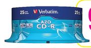 Verbatim 25 Pack CD-R Spindle