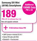 Samsung SIII Mini i8190 Smartphone-On U Choose Flexi 100