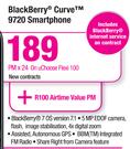 BlackBerry Curve 9720 Smartphone-On U Choose Flexi 100