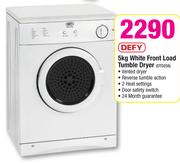 Defy 5kg White Front Load Tumble Dryer DTD258
