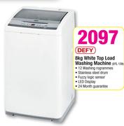 Defy 8kg White Top Load Washing Machine DTL 139