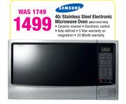 Samsung 40Ltr Stainless Steel Electronic Microwave Oven ME9144ST/XFA