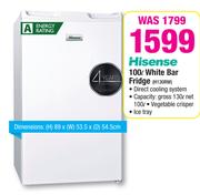 Hisense 100Ltr White Bar Fridge H130RW