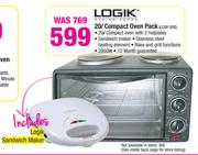 Logik 20Lt Compact Oven Pack