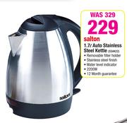Salton 1.7Ltr Auto Stainless Steel Kettle