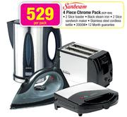 Sunbeam 4 Piece Chrome Pack-Per Pack