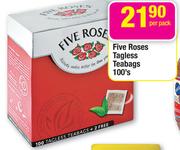 Five Roses Tagless Teabags-100's