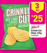 Willards Crinkle Chips-3 x 125g Assorted 