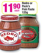 Redro Or Peck's Fish Paste-125g Each
