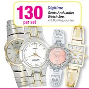 Digitime Gents And Ladies Watch Sets-Per Set