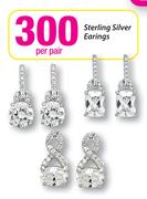 Sterling Silver Earings-Per Pair