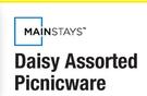 Mainstays Daisy Assorted Picnicware Each