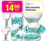 Mainstays Daisy Assorted Picnicware Each