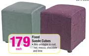 Fixed Suede Cubes