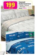 Typograph Double Duvet Cover