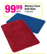 Memory Foam Bath Mats Assorted-Each