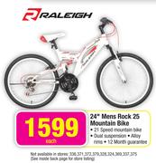 Raleigh 24" Mens Rock 25 Mountain Bike