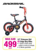 Backtral 12" Princess Girl Or Edge Boy Bike