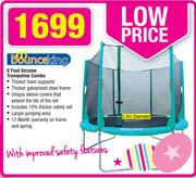 Bounce King 8 Foot Airzone Trampoline Combo-2.4m Diameter