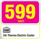 Camp Master 24L Thermo Electric Cooler-Each