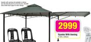 Gazebo With Awning-335x335cm