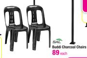 Sal Buddi Charcoal Chairs-Each