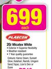 Plascon 20ltr Micatex White Each