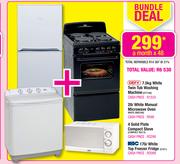 Defy 7.5kg White Twin Tub Washing Machine DTT166 Bundle