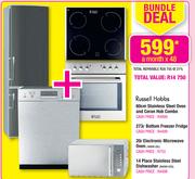 Russell Hobbs 60cm Stainless Steel Oven And Ceran Hob Bundle