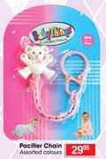 Baby Things Pacifier Chain Assorted Colours