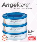 Angelcare Bin Liner Refills 3 Pack-Per Pack