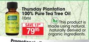 Thursday Plantation 100% Pure Tea Tree Oil-10ml