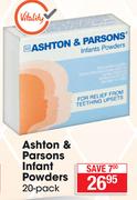 Ashton & Parsons Infant Powders-20 Pack