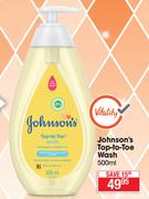 Johnson's Top To Toe Wash-500ml
