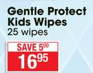 Johnson's Gentle Protect Kids Wipes-25 Wipes