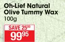 Oh-Lief Natural Olive Tummy Wax-100g