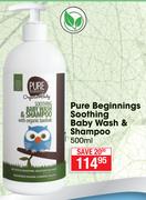 Pure Beginnings Soothing Baby Wash & Shampoo-500ml