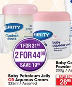 Purity Elizabeth Anne's Baby Petroleum Jelly Or Aqueous Cream Assorted-325ml