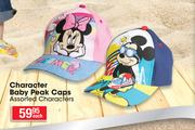 Character Baby Peak Caps Assorted Characters-Each