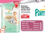 Pampers Premium Care Pants Jumbo Pack Assorted Sizes & Quantities-Per Pack