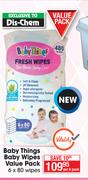 Baby Things Baby Wipes Value Pack-6 x 80 Wipes