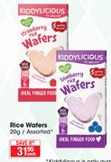 Kiddylicious Rice Wafers Assorted-20g Each
