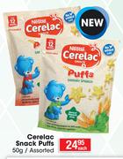 Nestle Cerelac Snack Puffs Assorted-50g Each