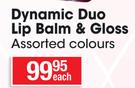 Black Radiance Dynamic Duo Lip Balm & Gloss Assorted Colours-Each