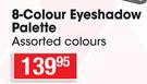 Black Radiance 8 Colour Eyeshadow Palette Assorted Colours