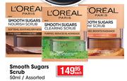 L'oreal Smooth Sugars Scrub Assorted-50ml Each